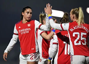 Arsenal Women v Reading Women 2021-22 Collection: Arsenal Women's Super League Victory: Stina Blackstenius Scores Fourth Goal Against Reading