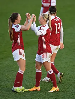 Arsenal Women V Everton Women 2020-21 Prints: Arsenal Women's Super League Victory: Beth Mead Scores Historic Fourth Goal vs