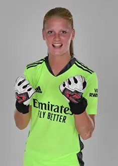 Arsenal Women's Team 2020-21: Fran Stenson at Arsenal Womens Photocall
