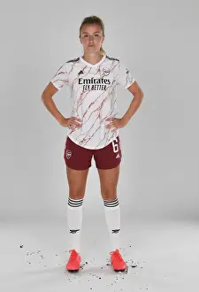Arsenal Women's Team 2020-21: Leah Williamson at Arsenal Womens Photocall