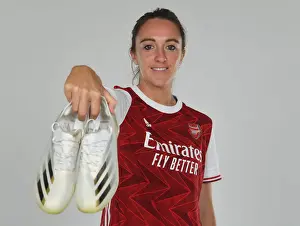 Arsenal Women's Team 2020-21: Lisa Evans at Arsenal Photocall