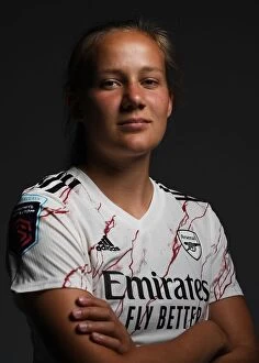 Images Dated 13th August 2020: Arsenal Women's Team 2020-21: Malin Gut at Arsenal Womens Photocall