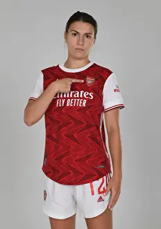 Arsenal Womens Photocall 2020-21 Prints: Arsenal Women's Team 2020-21: Steph Catley at Arsenal Womens Photocall