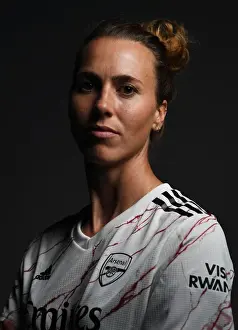 Arsenal Women's Team 2020-21: Viki Schnaderbeck at Arsenal Photocall