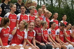 Women's Team Photo 2023-24 Collection: Arsenal Women's Team 2023-24: Jonas Eidevall Leads the Squad