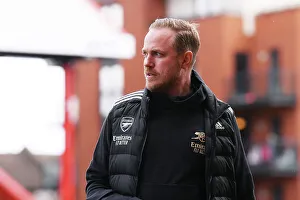 Tottenham Hotspur Women V Arsenal Women 2022-23 Prints: Arsenal Women's Team: Jonas Eidevall Inspects Brisbane Road Ahead of Tottenham Clash (FA Women's Super League)
