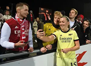 Arsenal Women's Team Celebrates UEFA Champions League Victory with Fans