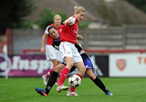 Arsenal Ladies V Rayo Vallecano 2011-12 Prints: Arsenal Women's Team Crushes Rayo Vallecano: Ellen White's Brace Powers 5-1 UEFA Champions League Victory