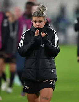 Juventus Women V Arsenal Women 2022-23 Prints: Arsenal Women's Team Faces Juventus in UEFA Champions League Group C Match