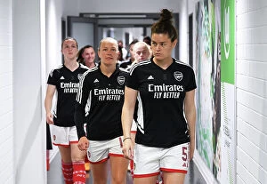 Images Dated 23rd April 2023: Arsenal Women's Team Faces VfL Wolfsburg in UEFA Champions League Semi-Final First Leg