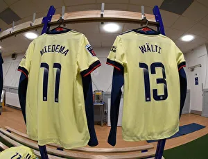 Chelsea Women V Arsenal Women 2021-22 Prints: Arsenal Women's Team Gear Up for Chelsea Match in FA WSL