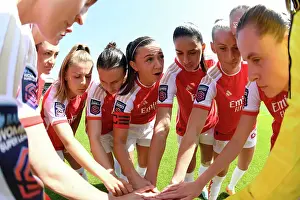 Arsenal Women's Team: Katie McCabe Rallies Players Before FA WSL Showdown with Aston Villa (2022-23)