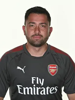 Arsenal Women 1st Team Photocall 2017 Prints: Arsenal Women's Team: Pedro Martinez Losa at 2017 Photocall