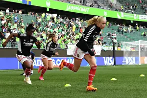 Vfl Wolfsburg V Arsenal Women 2022-23 Prints: Arsenal Women's Team Prepares for UEFA Champions League Semi-Final Showdown against VfL Wolfsburg