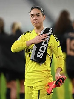 Juventus Women V Arsenal Women 2022-23 Prints: Arsenal Women's Team Thanks Fans After Juventus Showdown in UEFA Champions League