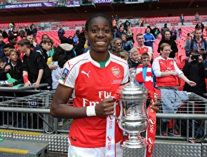Arsenal Women's Team Triumphs in FA Cup Final: Asisat Oshoala Lifts the Trophy