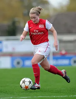 Arsenal Ladies V Rayo Vallecano 2011-12 Prints: Arsenal Women's Team Triumphs in UEFA Champions League: Kim Little Stars in 5-1 Victory over Rayo Vallecano