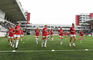 Arsenal Women's Team Warm-Up before Linkopings FC Clash in UEFA Champions League (September 2023)