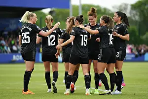 Everton Women V Arsenal Women 2022-23 Prints: Arsenal Women's Triumph: Caitlin Foord Nets First Goal in FA WSL Victory over Everton