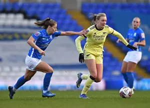 Birmingham City Women V Arsenal Women 2021-22 Prints: Arsenal Women's Triumph: Exciting Victory Over Birmingham City in WSL Clash (09/01/2022)