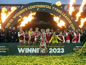 Arsenal Women V Chelsea Women - Conti Cup Final 2023 Prints: Arsenal Women's Triumph: FA WSL Cup Victory over Chelsea