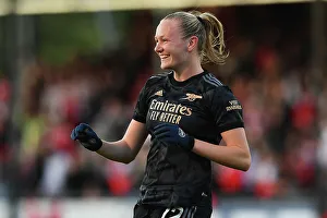 Brighton And Hove Albion Women V Arsenal Women 2022-23 Prints: Arsenal Women's Triumph: Frida Maanum Nets Hat-Trick Against Brighton & Hove Albion