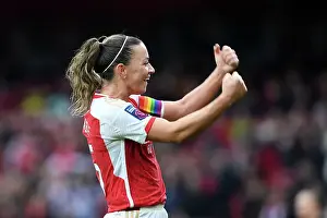 Arsenal Women V Chelsea Women 2023-24 Prints: Arsenal Women's Triumph: Katie McCabe Celebrates Barclays WSL Victory over Chelsea