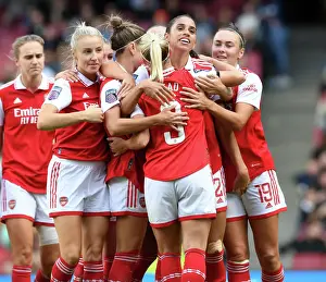 Arsenal Women V Tottenham Hotspur Women 2022-23 Prints: Arsenal Women's Triumph: Rafaelle's Hat-Trick Secures Victory Over Tottenham Hotspur