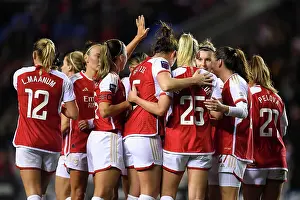 Reading Women V Arsenal Women - Conti Cup 2023-24 Prints: Arsenal Women's Triumph: Stina Blackstenius Scores Hat-Trick in FA WSL Cup Match Against Reading