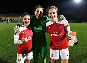 Arsenal Women V Birmingham City Women - WSL Continental Cup 2018-19 Prints: Arsenal Women's Triumph: Van de Donk