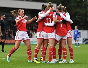 Arsenal Women V Everton Women 2022-23 Prints: Arsenal Women's Triumph: Vivianne Miedema Scores Game-Winning Goal vs