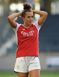 Arsenal Women V Paris FC 2023-24 Prints: Arsenal Women's UEFA Champions League Defeat to Paris FC: Lia Walti Reacts in Disappointment (2023-24)