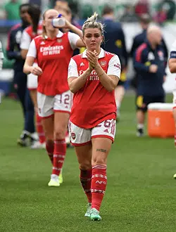 Vfl Wolfsburg V Arsenal Women 2022-23 Prints: Arsenal Women's UEFA Champions League Semifinal: Arsenal Clap for Supporters vs