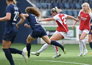 Arsenal Women V Paris FC 2023-24 Prints: Arsenal Women's UEFA Champions League Triumph: Alessia Russo Scores in Paris FC Victory