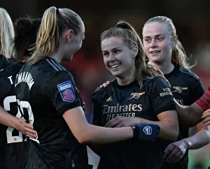 Brighton And Hove Albion Women V Arsenal Women 2022-23 Prints: Arsenal Women's Unstoppable Force: Pelova Scores Fourth Goal in FA WSL Victory over Brighton & Hove Albion