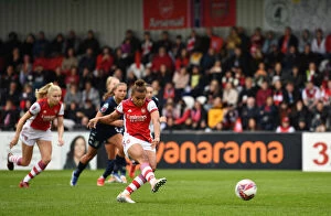 Images Dated 1st May 2022: Arsenal Women's Unstoppable Form: Nikita Parris Scores Penalty in 7-Goal Rout over Aston Villa