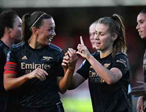 Brighton And Hove Albion Women V Arsenal Women 2022-23 Prints: Arsenal Women's Unstoppable Form: Pelova Scores Fourth Goal in FA WSL Triumph
