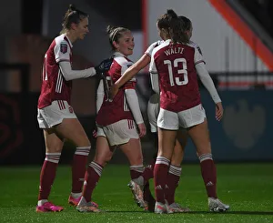 Arsenal Women V West Ham United Women 2020-21 Prints: Arsenal Women's Victory: Kim Little Scores Second Goal Against West Ham United Women in FA WSL Match (April 2021)
