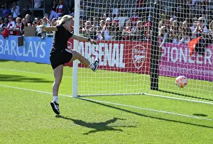 Arsenal Women's Victory: Beth Mead Celebrates after Arsenal v Aston Villa (2022-23)