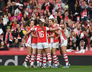 Arsenal Women V Tottenham Hotspur 2021-22 Prints: Arsenal Women's Victory: Beth Mead Scores First Goal Against Tottenham Hotspur in FA WSL Showdown