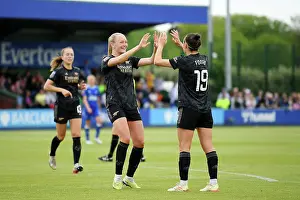 Everton Women V Arsenal Women 2022-23 Prints: Arsenal Women's Victory: Caitlin Foord Scores the Opener in FA WSL Win over Everton
