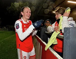 Arsenal Women V Liverpool Women 2022-23 Prints: Arsenal Women's Victory: Frida Maanum Amid Cheering Fans