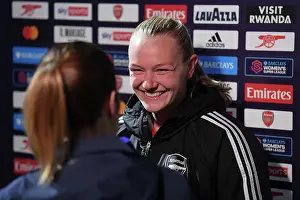 Arsenal Women V Leicester City Women 2022-23 Prints: Arsenal Women's Victory: Frida Maanum Reacts after Arsenal v Leicester City FA Women's Super League Match