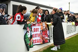 Arsenal Women's Victory: Katie McCabe Greets Adoring Fans at Meadow Park