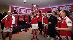 Arsenal Women V Chelsea Women - Conti Cup Final 2023 Prints: Arsenal Women's Victory: Katie McCabe Lifts the Conti Cup