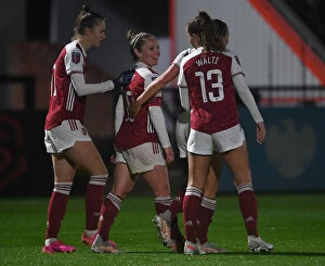 Images Dated 28th April 2021: Arsenal Women's Victory: Kim Little Scores Second Goal Against West Ham United Women in FA WSL