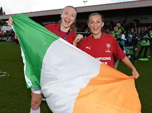 Arsenal Women's Victory: Quinn and McCabe's Embrace of Triumph