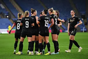Leicester City Women V Arsenal Women 2022-23 Prints: Arsenal Women's Victory: Steph Catley Scores Hat-trick in Exciting WSL Clash