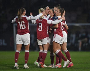 Images Dated 28th April 2021: Arsenal Women's Victory: Vivianne Miedema Scores First Goal Against West Ham United Women in