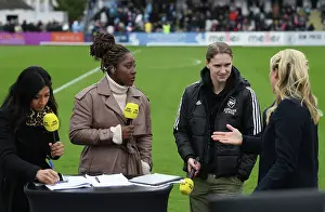 Arsenal Women V Manchester City Women 2022-23 Prints: Arsenal Women's Viviane Miedema Passionately Discusses Team Performance at Half-Time vs Manchester City